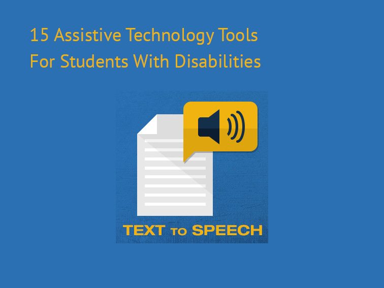 best assistive tech tools for students with disabilities