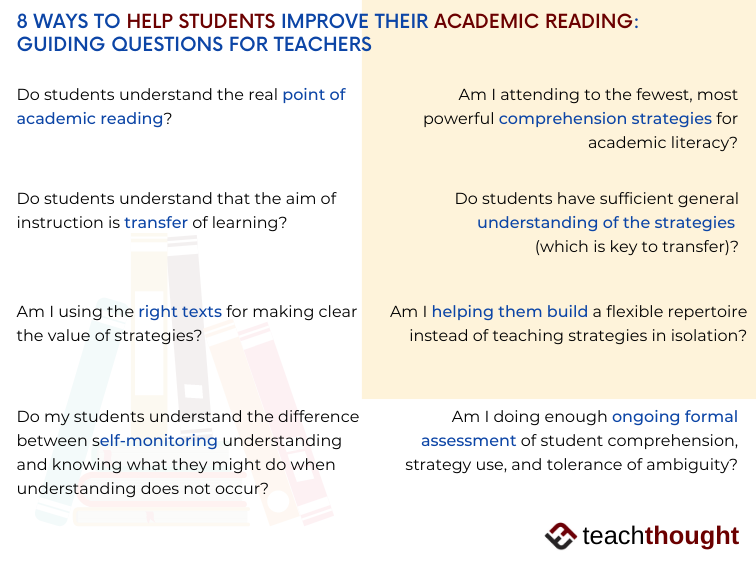 8 Ways To Help Students Improve Their Academic Reading